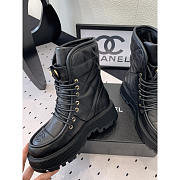 Chanel Calfskin Short Boots Black - 5