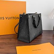LV-ONTHEGO Small Shopping Bag Black M45653 Size 25x19x11.5 cm - 2