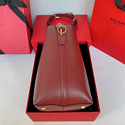 YSL LE 37 Shiny Leather Red Gold 20x25x16cm - 2