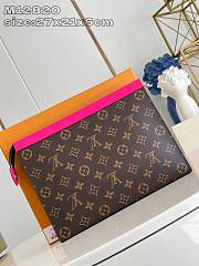 Louis Vuitton LV Pochette Voyage MM Pink 27x21x6cm - 3