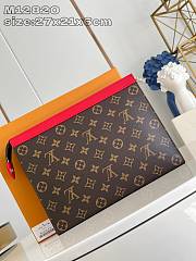 Louis Vuitton LV Pochette Voyage MM Red 27x21x6cm - 4