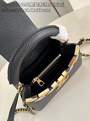 Louis Vuitton LV Mini Capucines Black Bag 21x14x8cm - 6