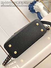 Louis Vuitton LV Mini Capucines Black Bag 21x14x8cm - 3