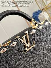 Louis Vuitton LV Capucines Black BB Bag 27x17.3x9cm - 3