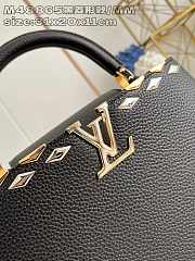 Louis Vuitton LV Capucines MM Bag Black 31x20x11cm - 3
