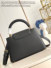 Louis Vuitton LV Capucines MM Bag Black 31x20x11cm - 2
