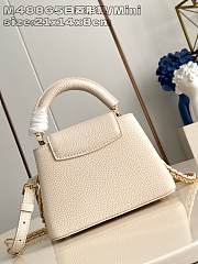 Louis Vuitton LV Mini Capucines White Bag 21x14x8cm - 3
