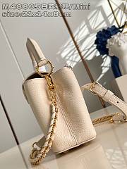 Louis Vuitton LV Mini Capucines White Bag 21x14x8cm - 6