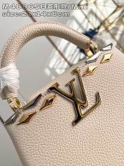 Louis Vuitton LV Mini Capucines White Bag 21x14x8cm - 5