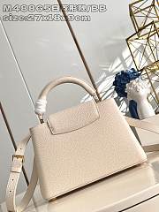 Louis Vuitton LV Capucines White BB Bag 27x17.3x9cm - 3