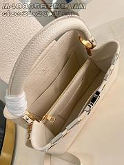 Louis Vuitton LV Capucines MM Bag White 31x20x11cm - 5