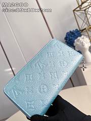 Louis Vuitton LV Zippy Wallet Azur Frost 19.5x10.5x2.5cm - 4