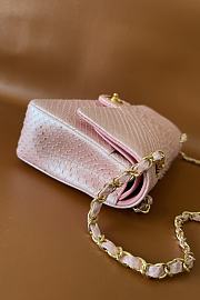 Chanel Flap Bag Pink Crocodile 25cm - 4