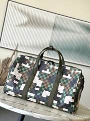 Louis Vuitton LV LV Trail Keepall 55 Damoflage Green 55x29x23cm - 6