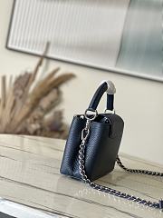 Louis Vuitton LV Mini Capucines Navy Blue Bag 21x14x8cm - 3