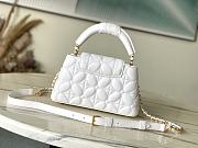 Louis Vuitton LV Capucines East-West Mini White 22x12x8cm - 2