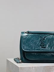 YSL Niki Baby Green Bag 22x16x12cm - 4