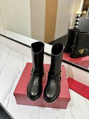 Valentino Vlogo Signature Calfskin Ankle Boots - 3