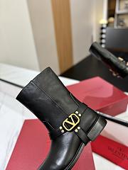 Valentino Vlogo Signature Calfskin Ankle Boots - 2