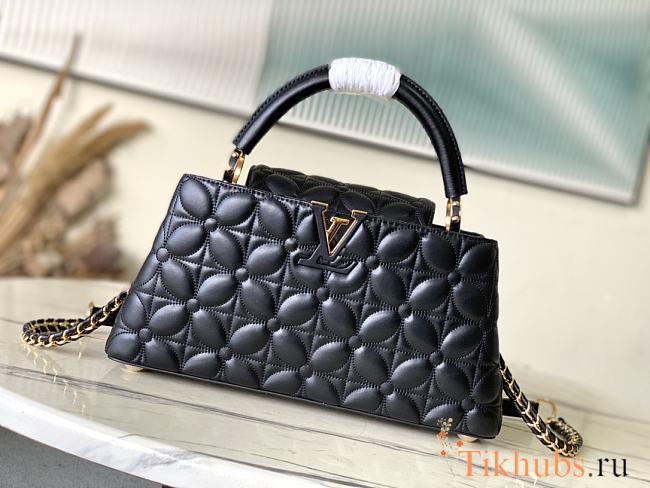 Louis Vuitton LV Capucines East-West MM Black 33x19x9cm - 1
