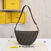 Fendi FF Jacquard Melon Small Brown 33x18x10cm - 4