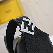 Fendi Roma Leather Melon Small Black 33x18x10cm - 3