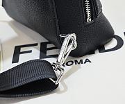 Fendi Roma Cono One-shoulder Backpack Black 38x18x12cm - 2