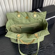 Chanel Shopping Bag Lambskin Gold Green 34x36x12cm - 2