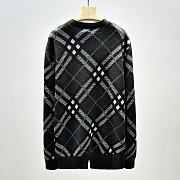 Burberry Check Green Wool Sweater - 4