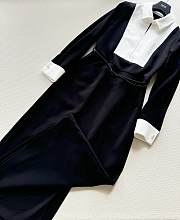 Dior Black White Long Dress - 4