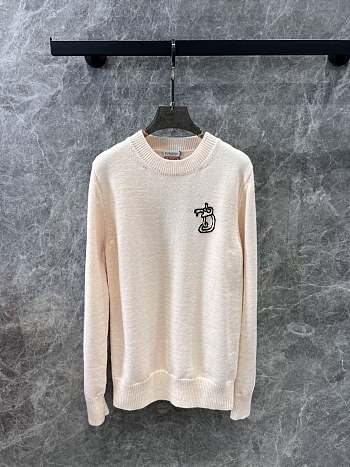 Burberry B Snake Wool Cashmere Sweater Nutmeg