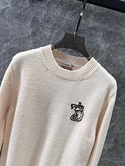 Burberry B Snake Wool Cashmere Sweater Nutmeg - 2