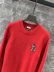 Burberry B Snake Wool Cashmere Sweater Red - 5