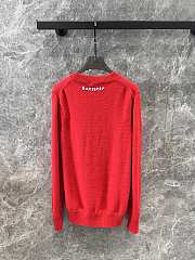 Burberry B Snake Wool Cashmere Sweater Red - 4