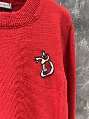 Burberry B Snake Wool Cashmere Sweater Red - 3