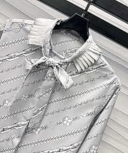 Louis Vuitton LV Pleated Collar Chain Print Shirt - 3