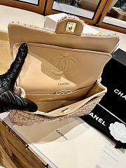 Chanel Flap Bag Beige Tweed Gold 25cm - 4