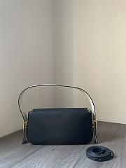 Fendi Baguette Twist Shoulder Bag Black 28x15x7cm - 2