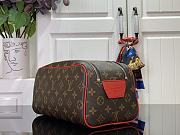 Louis Vuitton LV Dopp Kit Toilet Pouch Red 28x15x16cm - 4