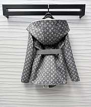 Louis Vuitton LV Reversible Signature Hooded Wrap Coat - 3