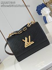 Louis Vuitton LV Twist MM Slim Black 23x16x8cm - 6