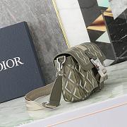 Dior Hit The Road Bag with Strap Olive Green 27x17x9cm - 3