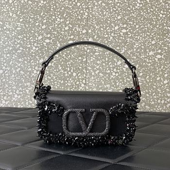 Valentino Garavani Mini Loco Black Bag 19x10.5x5cm