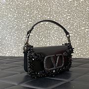 Valentino Garavani Mini Loco Black Bag 19x10.5x5cm - 4
