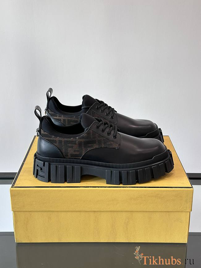 Fendi Force Lace-ups Black Leather  - 1