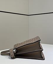 Fendi Peekaboo ISeeU Small Dove Grey Bag 27x21x11cm - 5