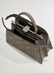Fendi Peekaboo ISeeU Small Dove Grey Bag 27x21x11cm - 4