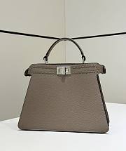 Fendi Peekaboo ISeeU Small Dove Grey Bag 27x21x11cm - 2