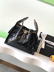 Chanel Cruise 25C Bag Black Lambskin Hobo 30x26x14cm - 1