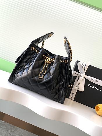 Chanel Cruise 25C Bag Black Lambskin Hobo 30x26x14cm